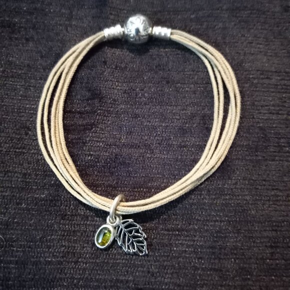 Pandora Multi-Strand Bracelet with Dangle Charm (*Discounted Shipping*) - Picture 1 of 1